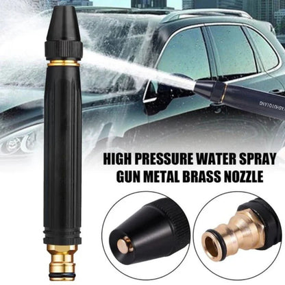 Adjustable High Pressure Water Gun - Aluminum Alloy Spray Nozzle