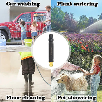 Adjustable High Pressure Water Gun - Aluminum Alloy Spray Nozzle